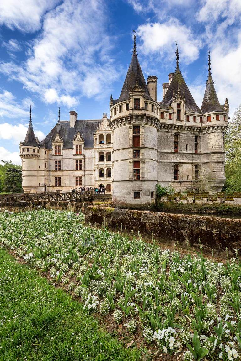 The Chateau of Azay-le-Rideau, Indre-et-Loire, France