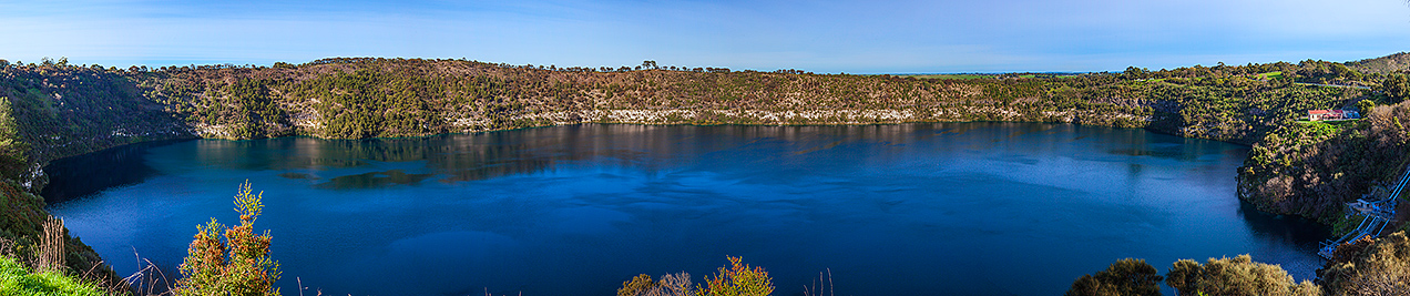 Multi Image panorama of Mount Gambier's Blue Lake © Michael Evans Photographer 2014 - www.michaelevansphotographer.com